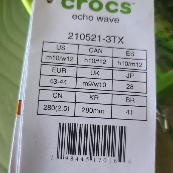 CROCS ECHO WAVE  Limited Edition Colour Mens 10 - Picture 5 of 5